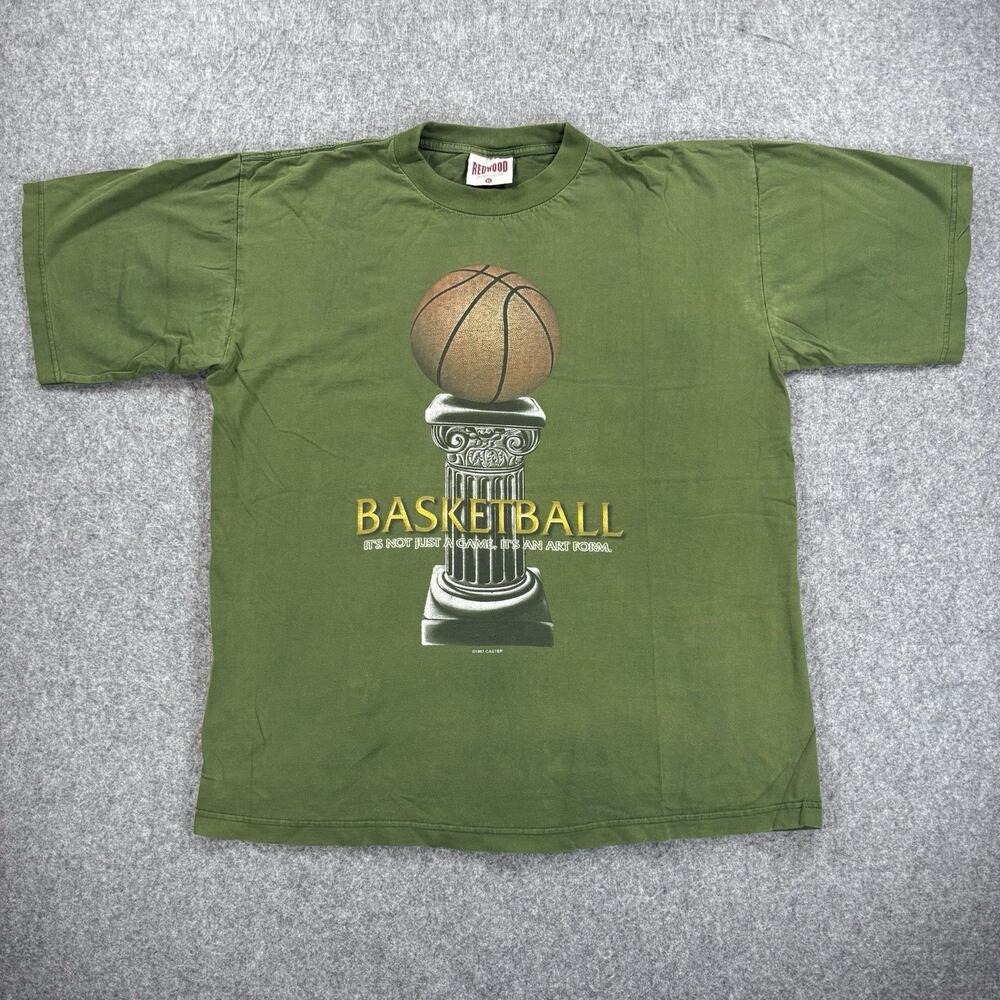 Vintage 90s Redwood Sports Wear Basketball Shirt Men’s XL 1997 Caster